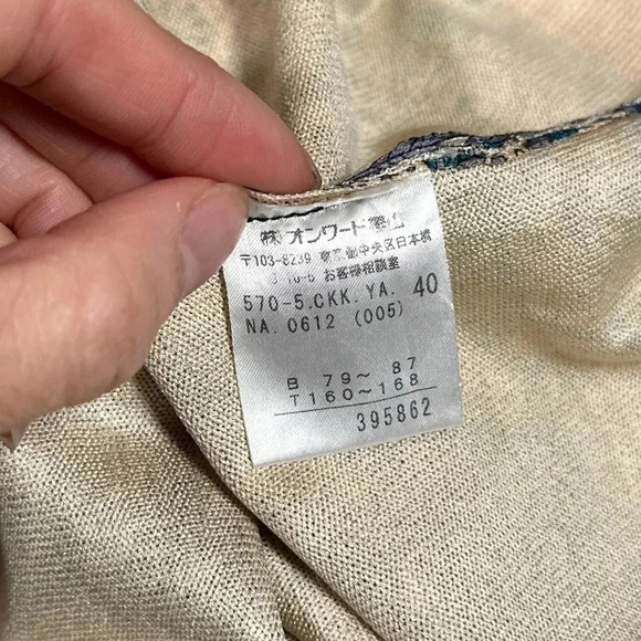 Vintage JPG Jean Paul Gaultier Japan Silk Blend All Over Print T Shirt Mens 40 - Picture 8 of 10